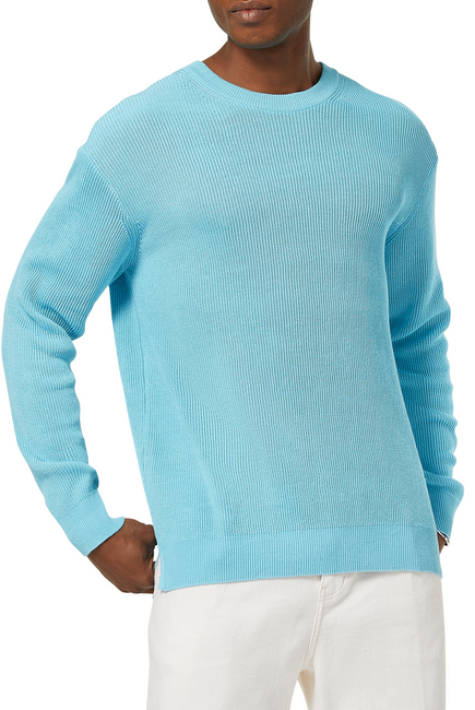 Drop Shoulder Wool Sweater